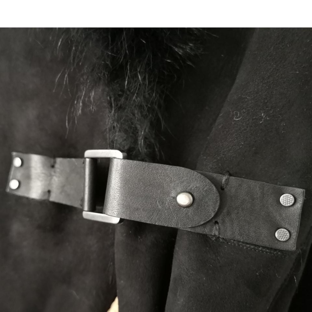 Andrew Mark x Richard Chai designer collaboration Spanish Toscana shearling coat - Picture 7 of 14